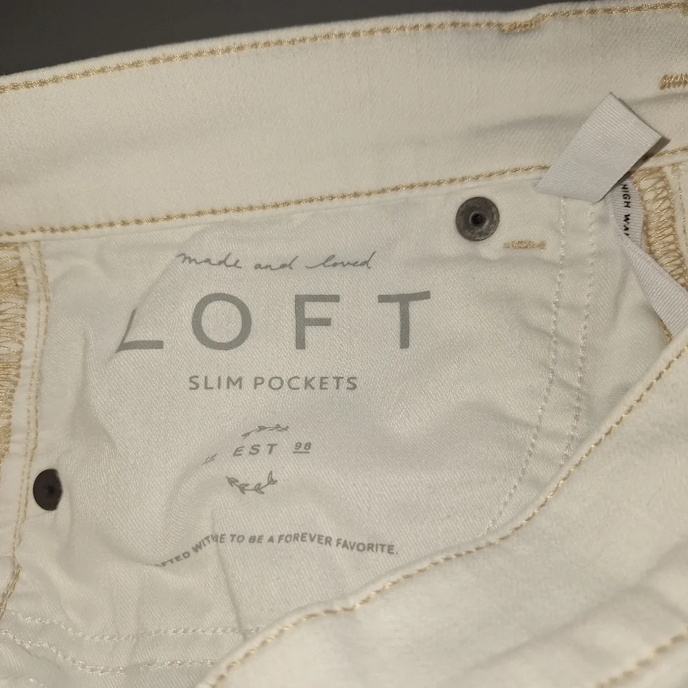 LOFT High Waist Flare Crop Jeans - Picture 5 of 6